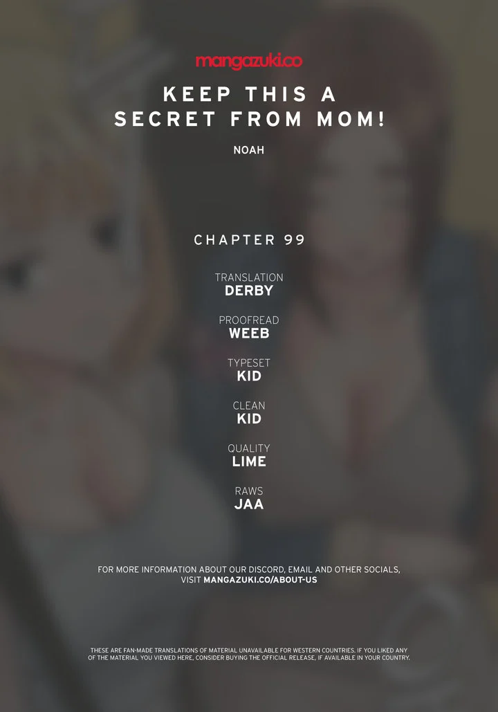 Keep it a secret from your mother! chapter 99 page 1