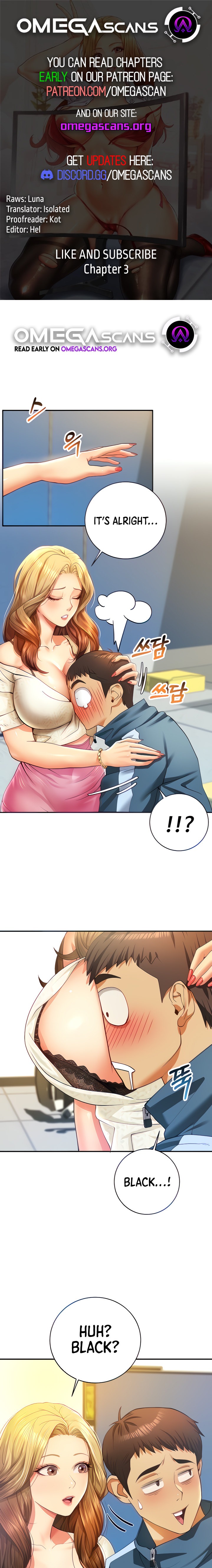 Like and Subscribe chapter 3 page 1