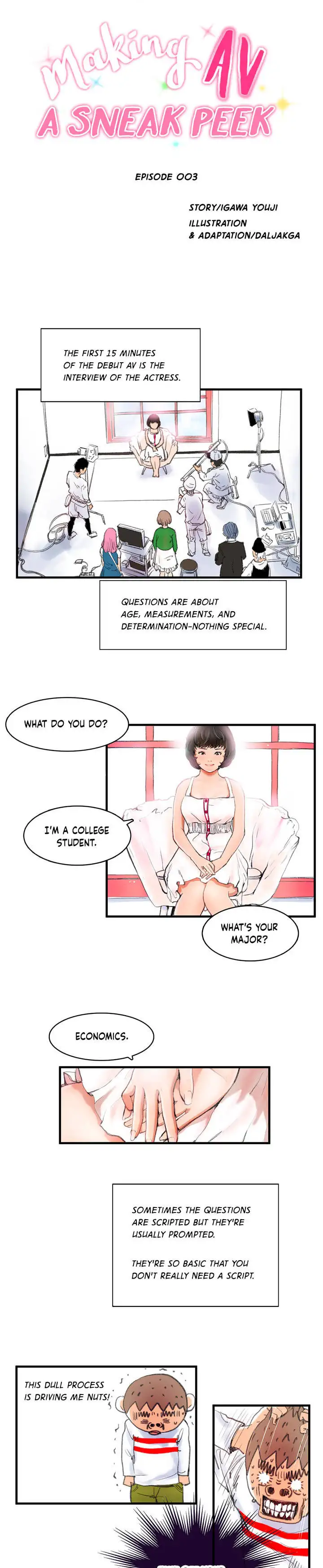 Making AV: A Sneak Peek chapter 4 page 2