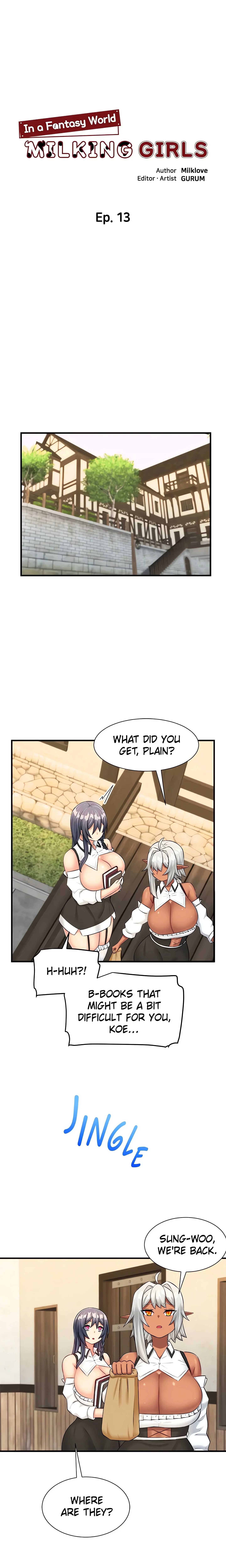 Milking Girls in a Fantasy World (Official) chapter 13 page 1