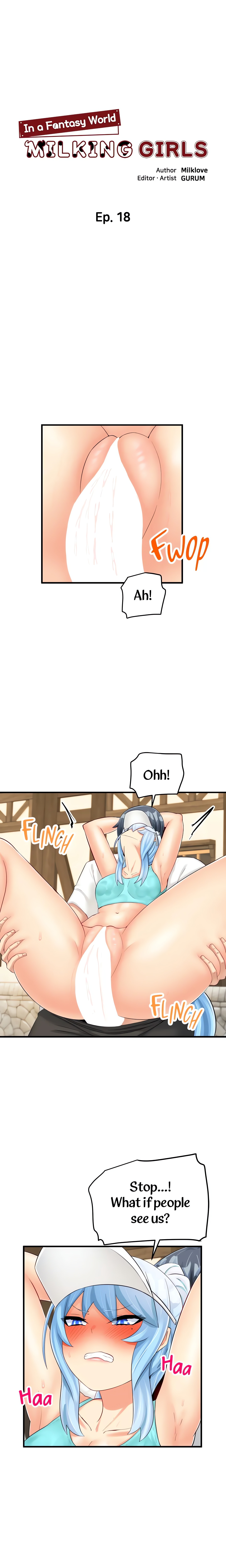Milking Girls in a Fantasy World (Official) chapter 18 page 1