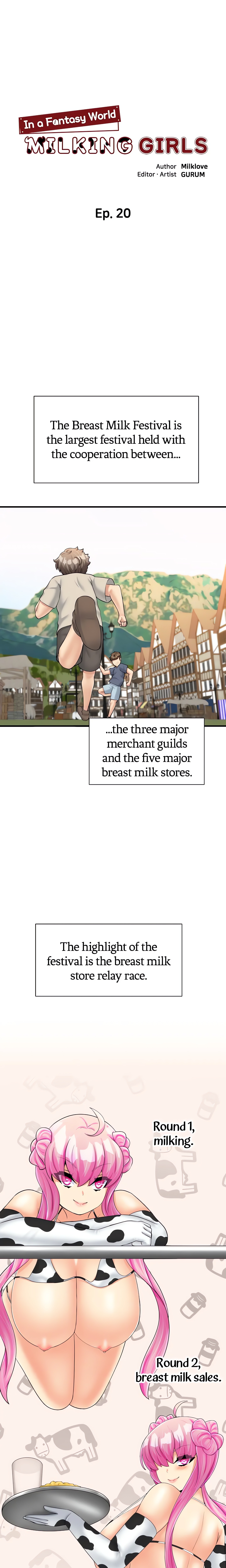 Milking Girls in a Fantasy World (Official) chapter 20 page 1