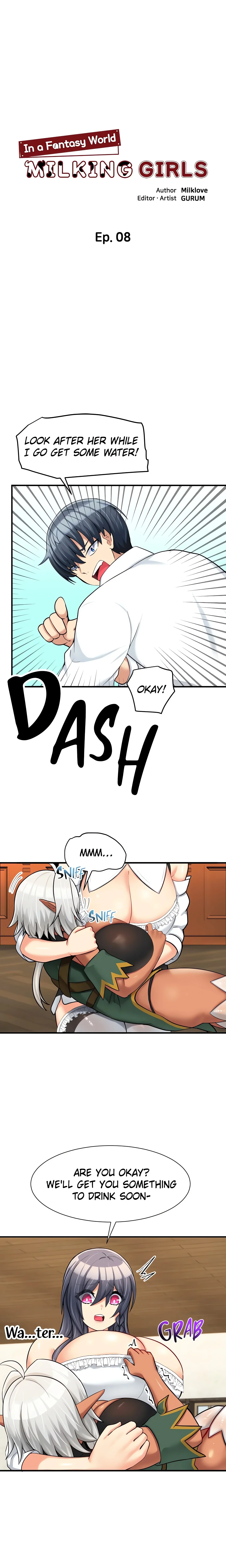 Milking Girls in a Fantasy World (Official) chapter 8 page 1