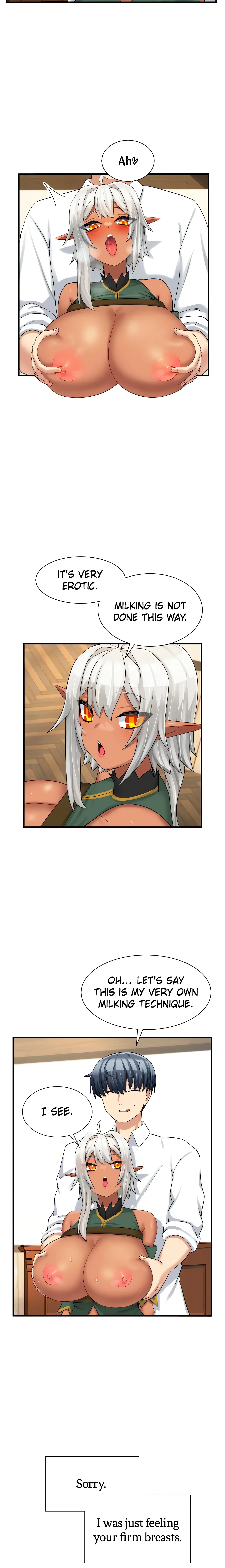 Milking Girls in a Fantasy World (Official) chapter 8 page 9