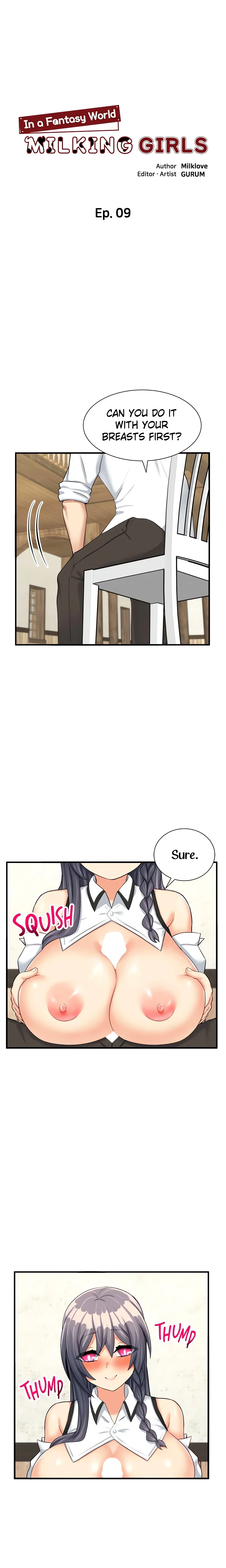 Milking Girls in a Fantasy World (Official) chapter 9 page 1