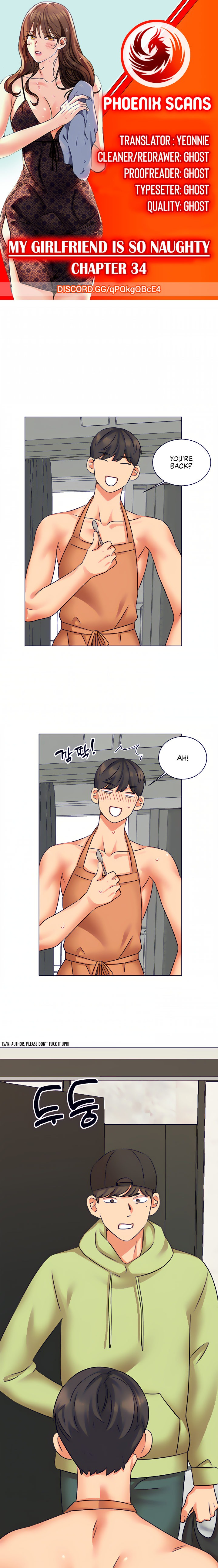 My girlfriend is so naughty chapter 34 page 1