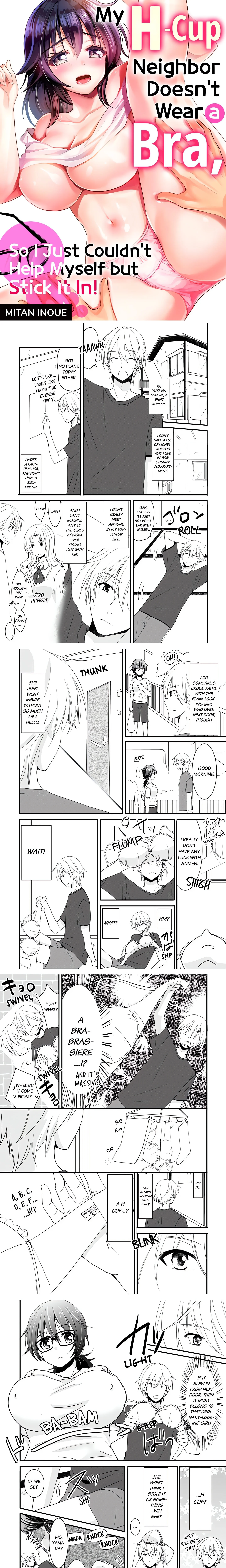 My H-Cup Neighbor Doesn't Wear a Bra, So I Just Couldn't Help Myself but Stick It In! chapter 1 page 1