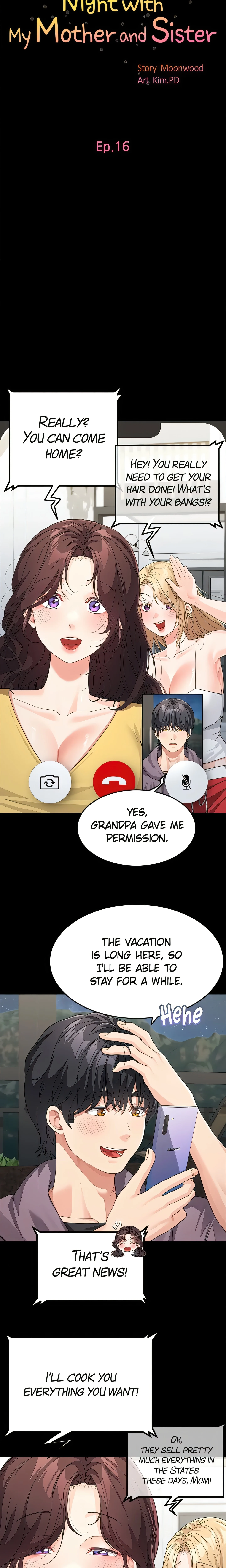 Night with My Mother and Sister (Official) chapter 16 page 3