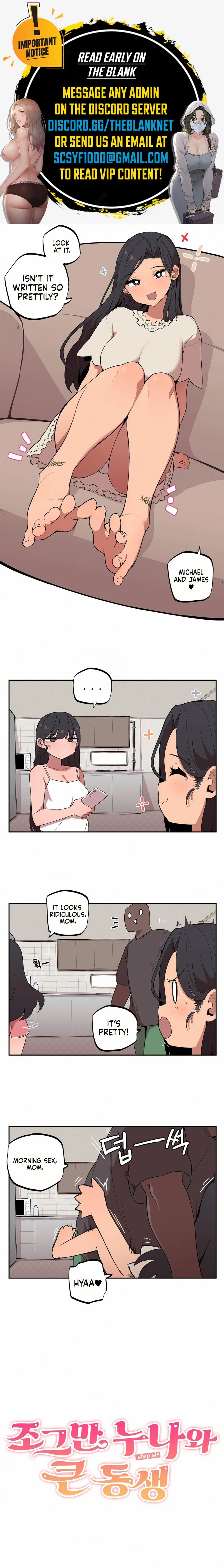 Noona and her BIG little Bro chapter 7 page 1