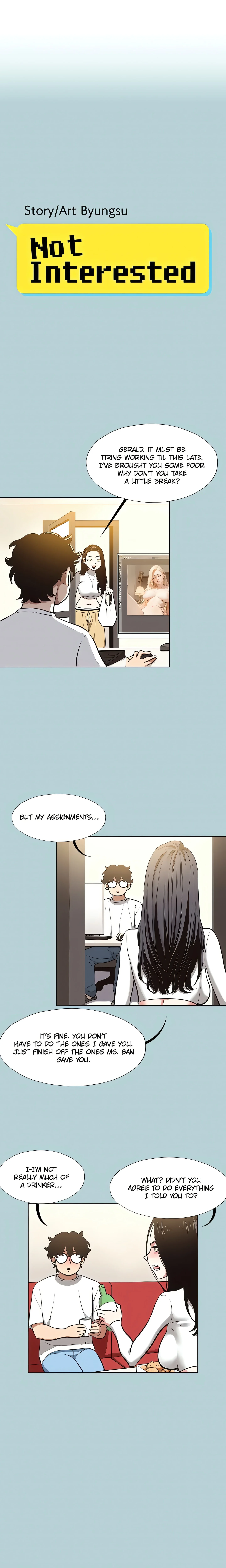 Not Interested (Official) chapter 9 page 1