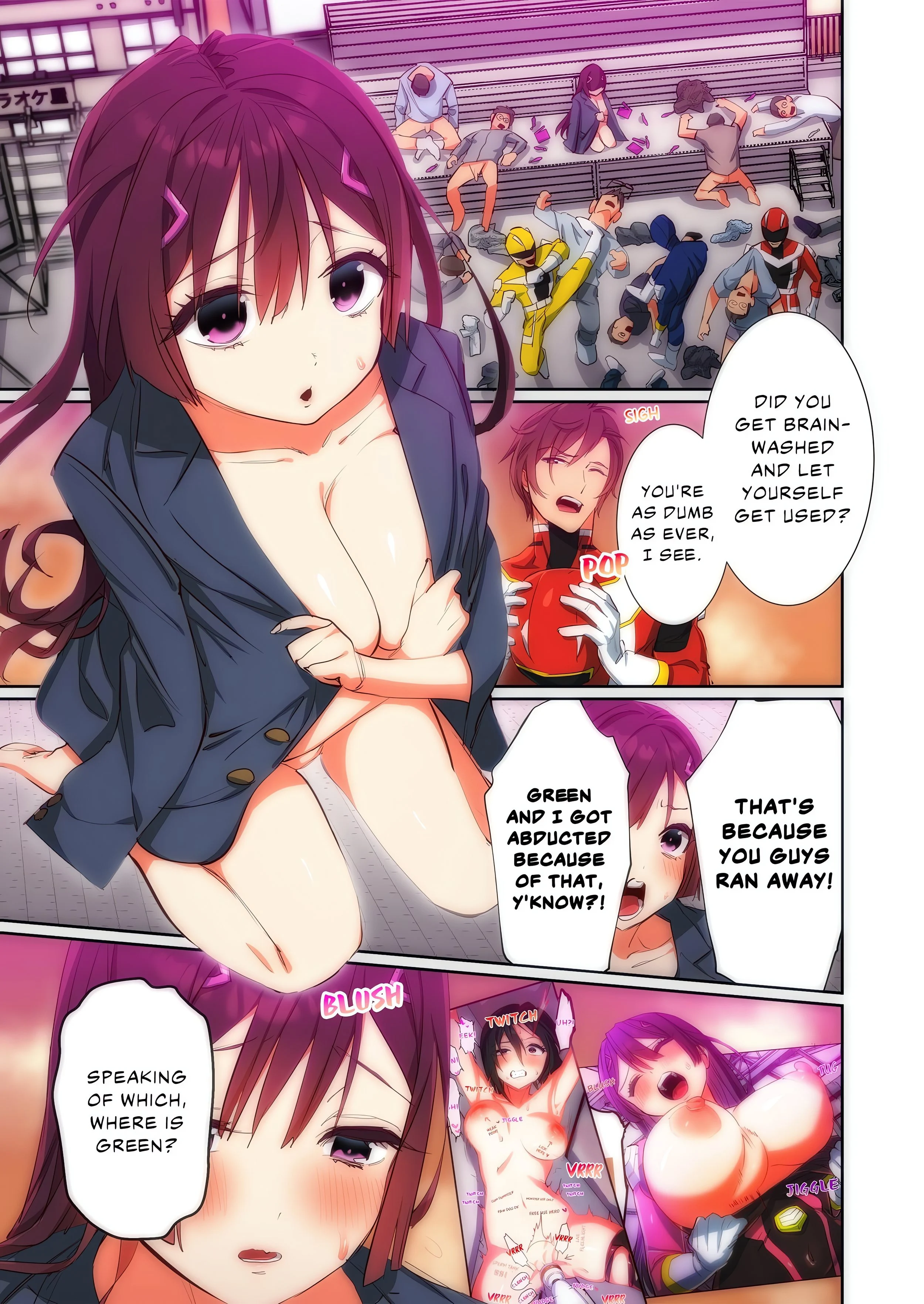 Pitiful Ranger Pink: I’m Such a Disgrace, but It Feels So Good! (Uncensored) chapter 10 page 1
