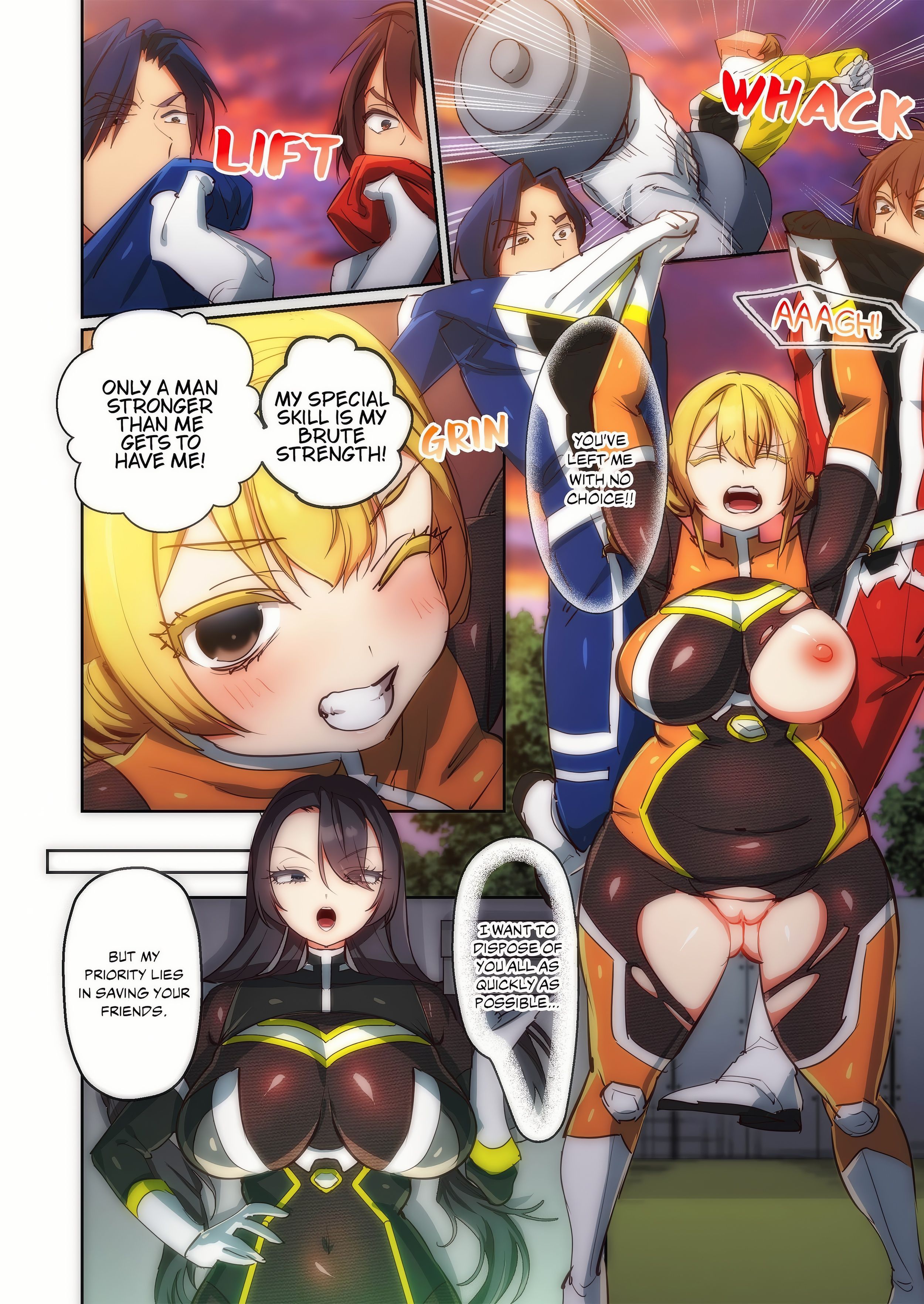 Pitiful Ranger Pink: I’m Such a Disgrace, but It Feels So Good! (Uncensored) chapter 16 page 8