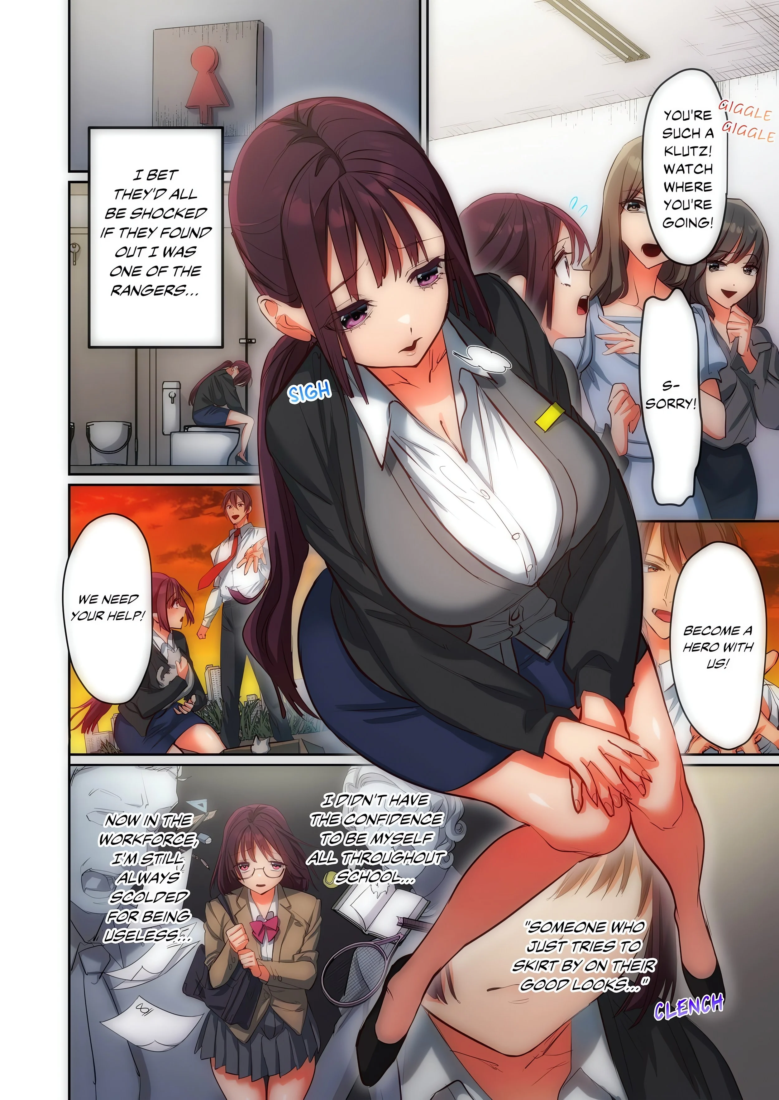 Pitiful Ranger Pink: I’m Such a Disgrace, but It Feels So Good! (Uncensored) chapter 2 page 2