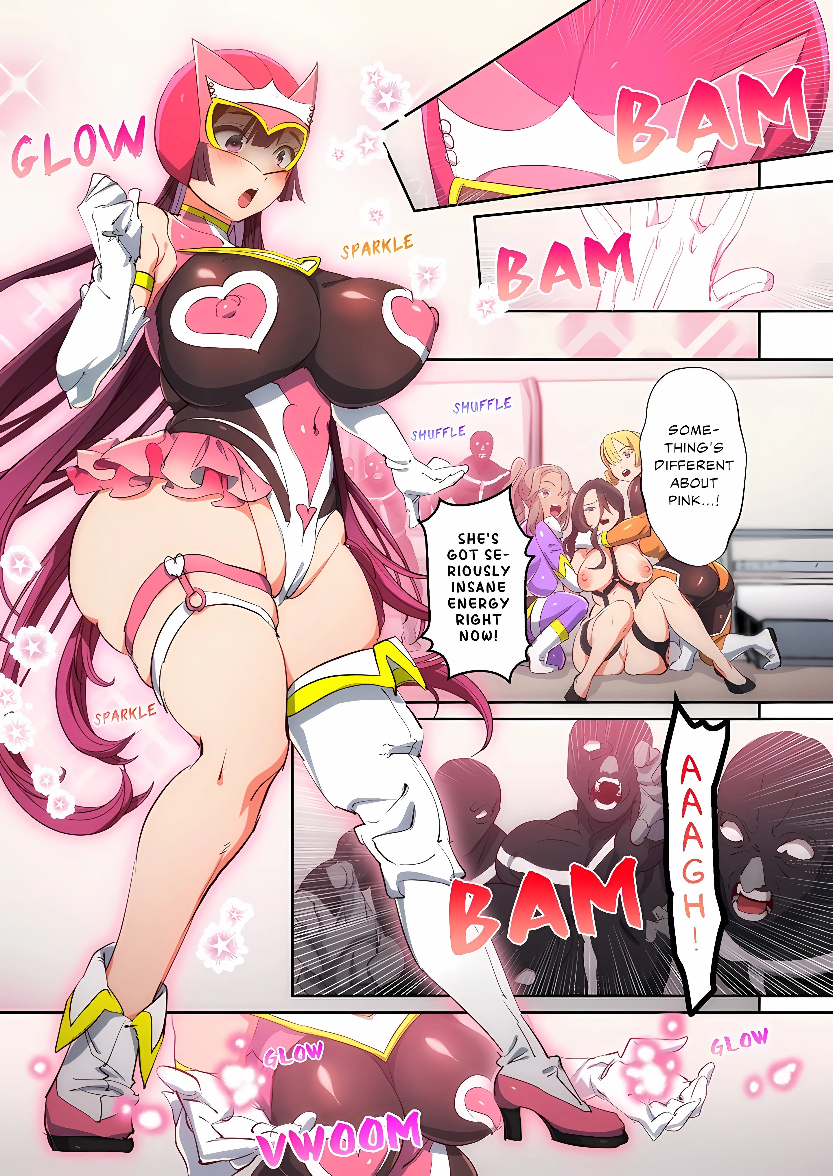Pitiful Ranger Pink: I’m Such a Disgrace, but It Feels So Good! (Uncensored) chapter 22 page 1