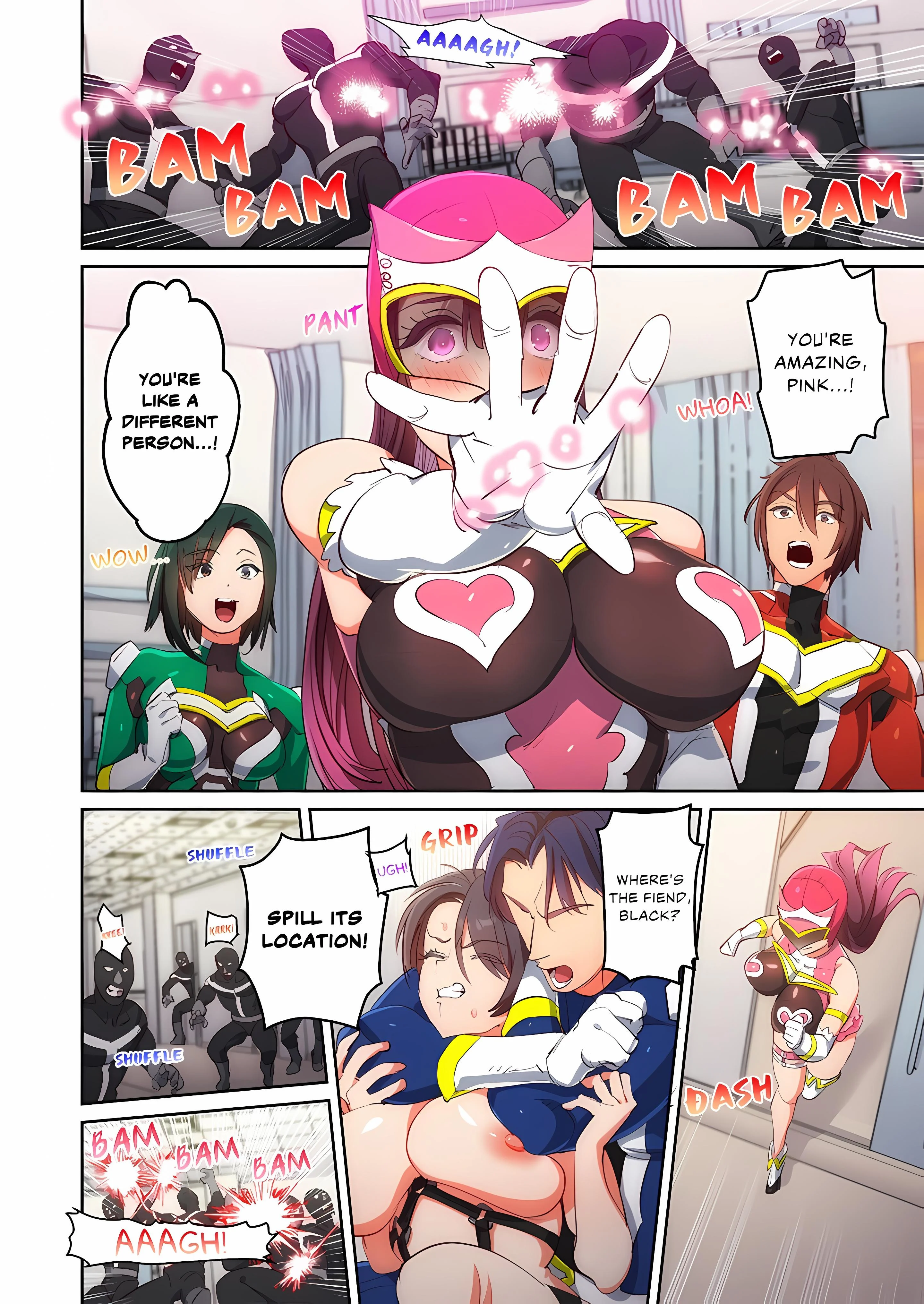 Pitiful Ranger Pink: I’m Such a Disgrace, but It Feels So Good! (Uncensored) chapter 22 page 2