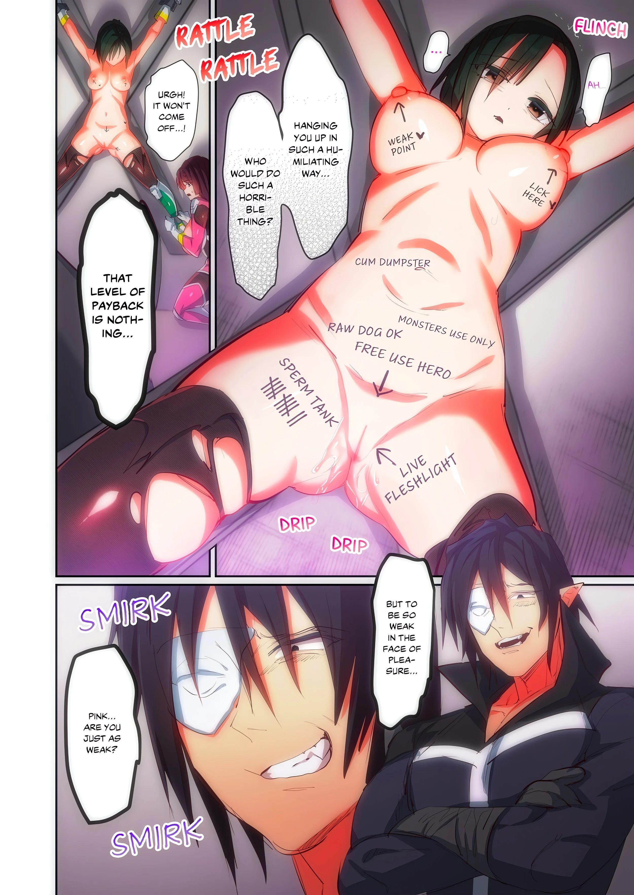 Pitiful Ranger Pink: I’m Such a Disgrace, but It Feels So Good! (Uncensored) chapter 4 page 2
