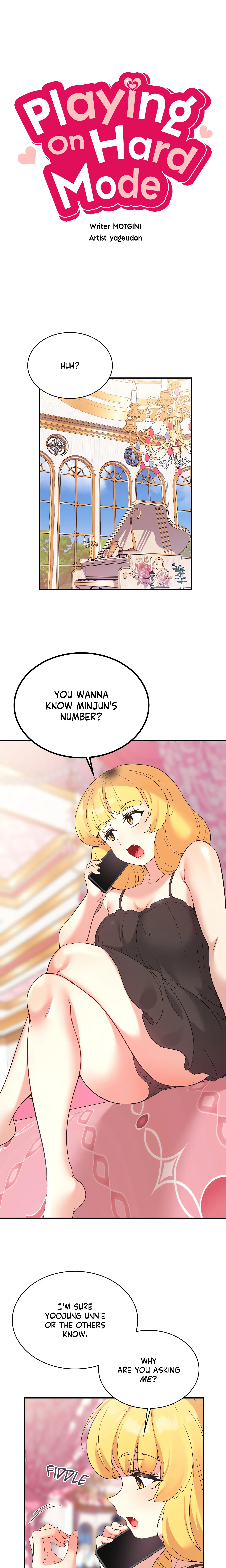 Playing On Hard Mode (Official) chapter 74 page 1