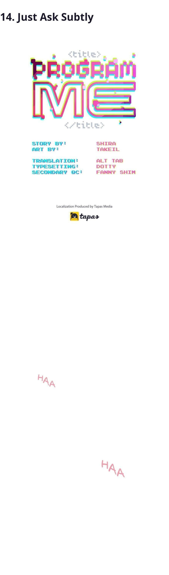 Program Me chapter 14 page 1