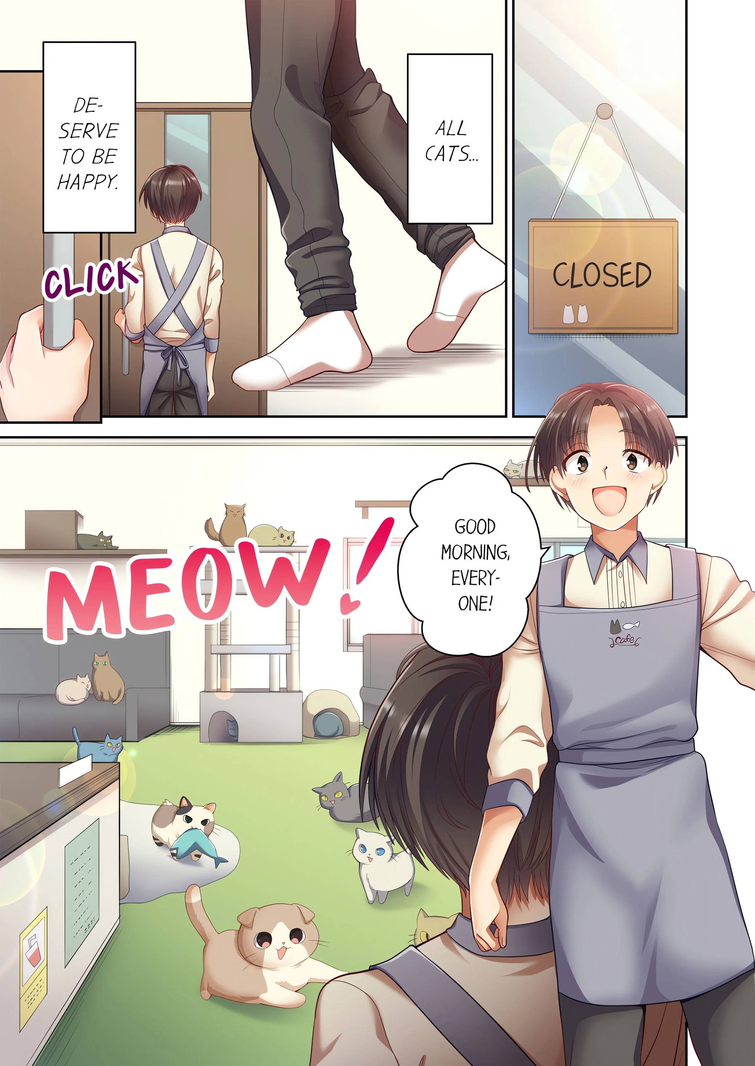 Pussy Cat Cafe: Meow That We’re Human, Won’t You Play With Us? chapter 1 page 3