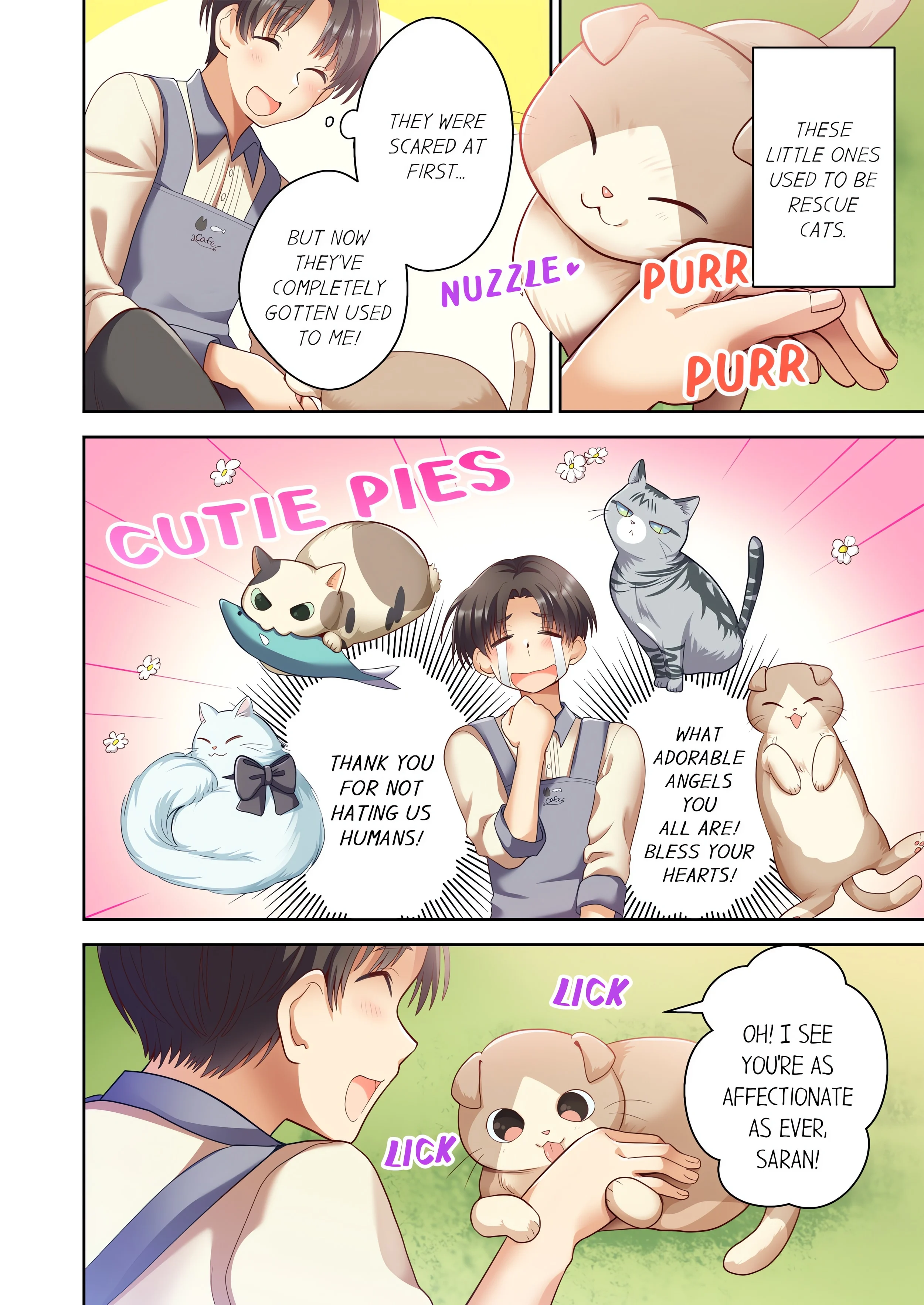Pussy Cat Cafe: Meow That We’re Human, Won’t You Play With Us? chapter 1 page 4