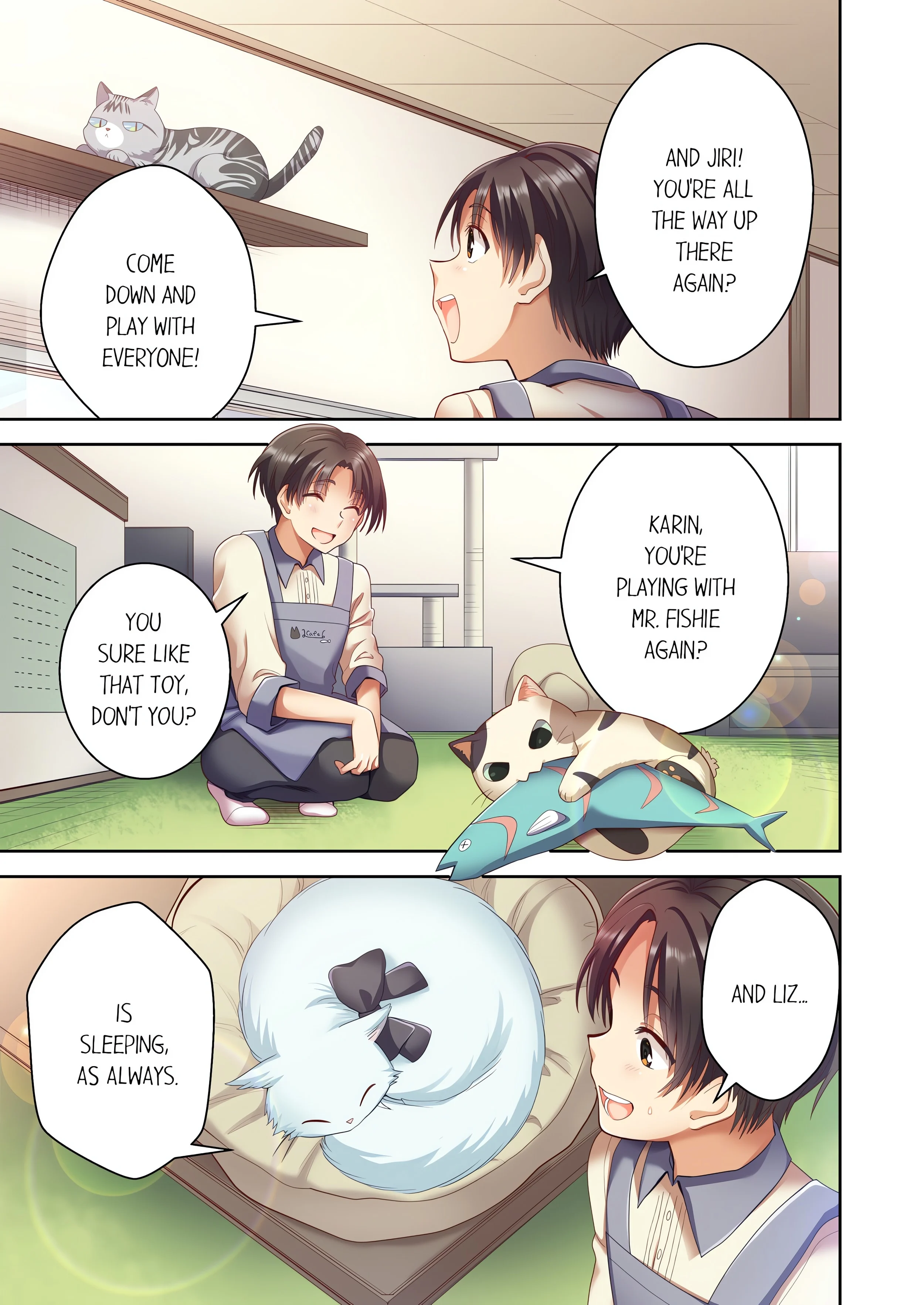 Pussy Cat Cafe: Meow That We’re Human, Won’t You Play With Us? chapter 1 page 5