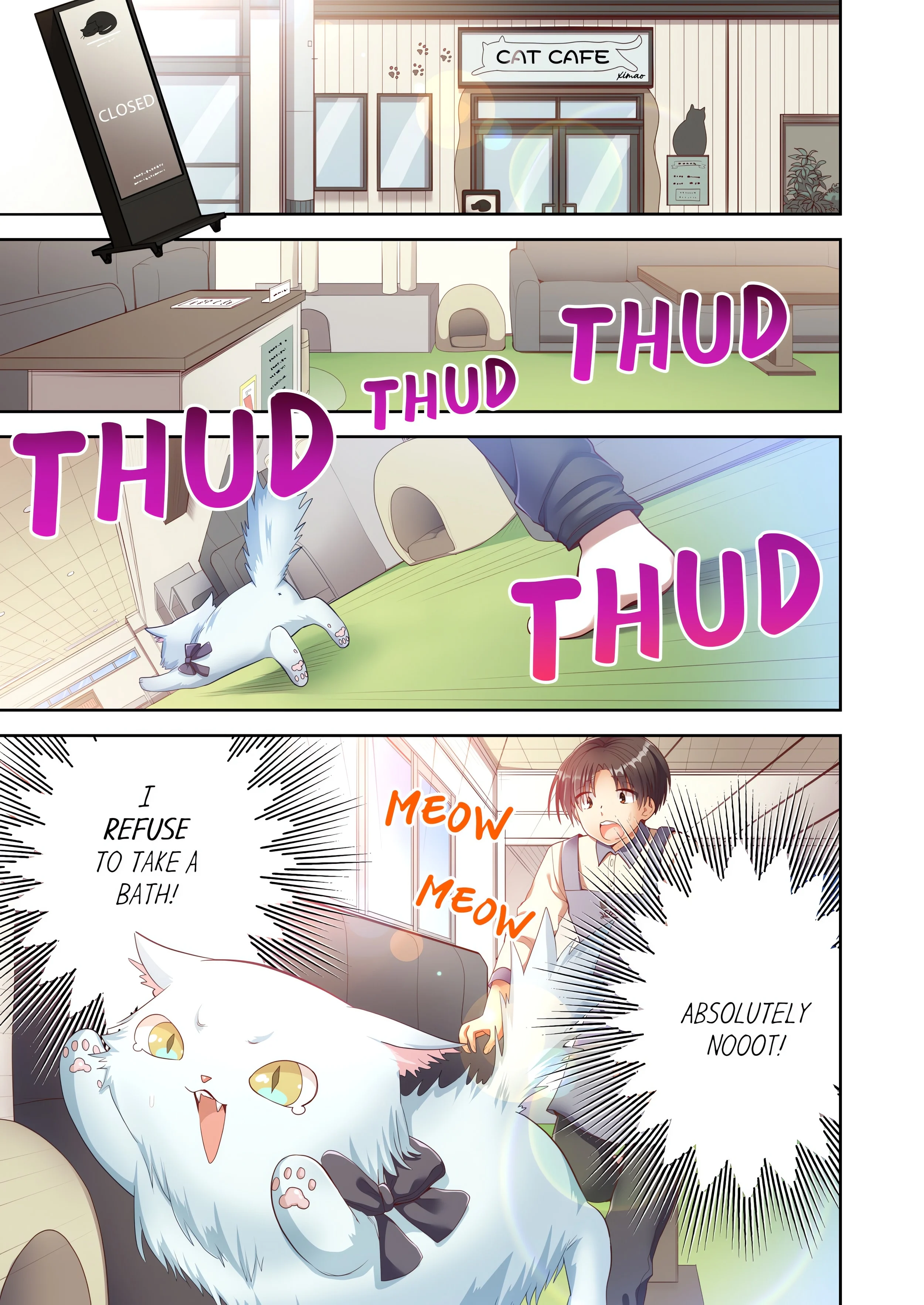 Pussy Cat Cafe: Meow That We’re Human, Won’t You Play With Us? chapter 13 page 1