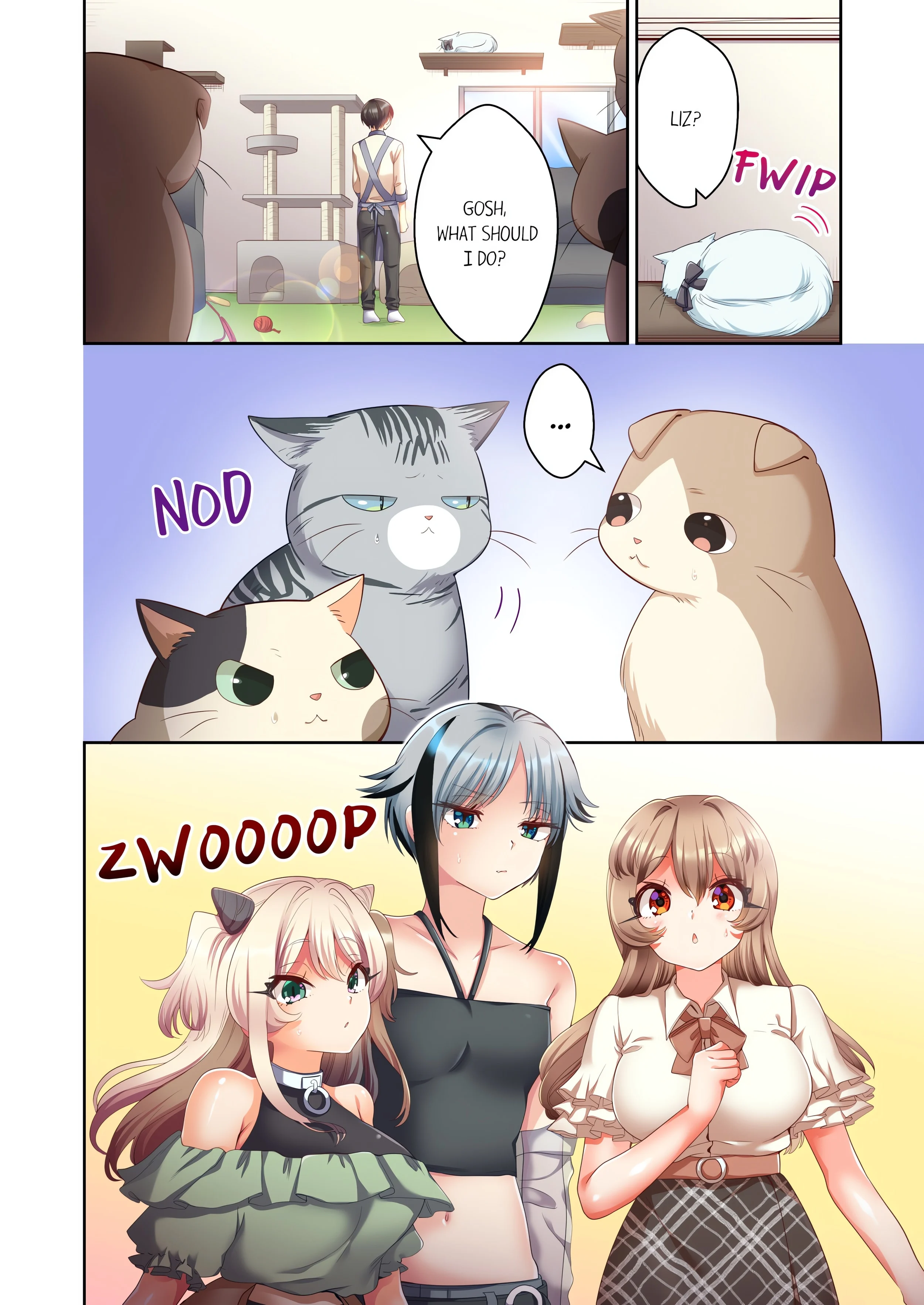 Pussy Cat Cafe: Meow That We’re Human, Won’t You Play With Us? chapter 13 page 6