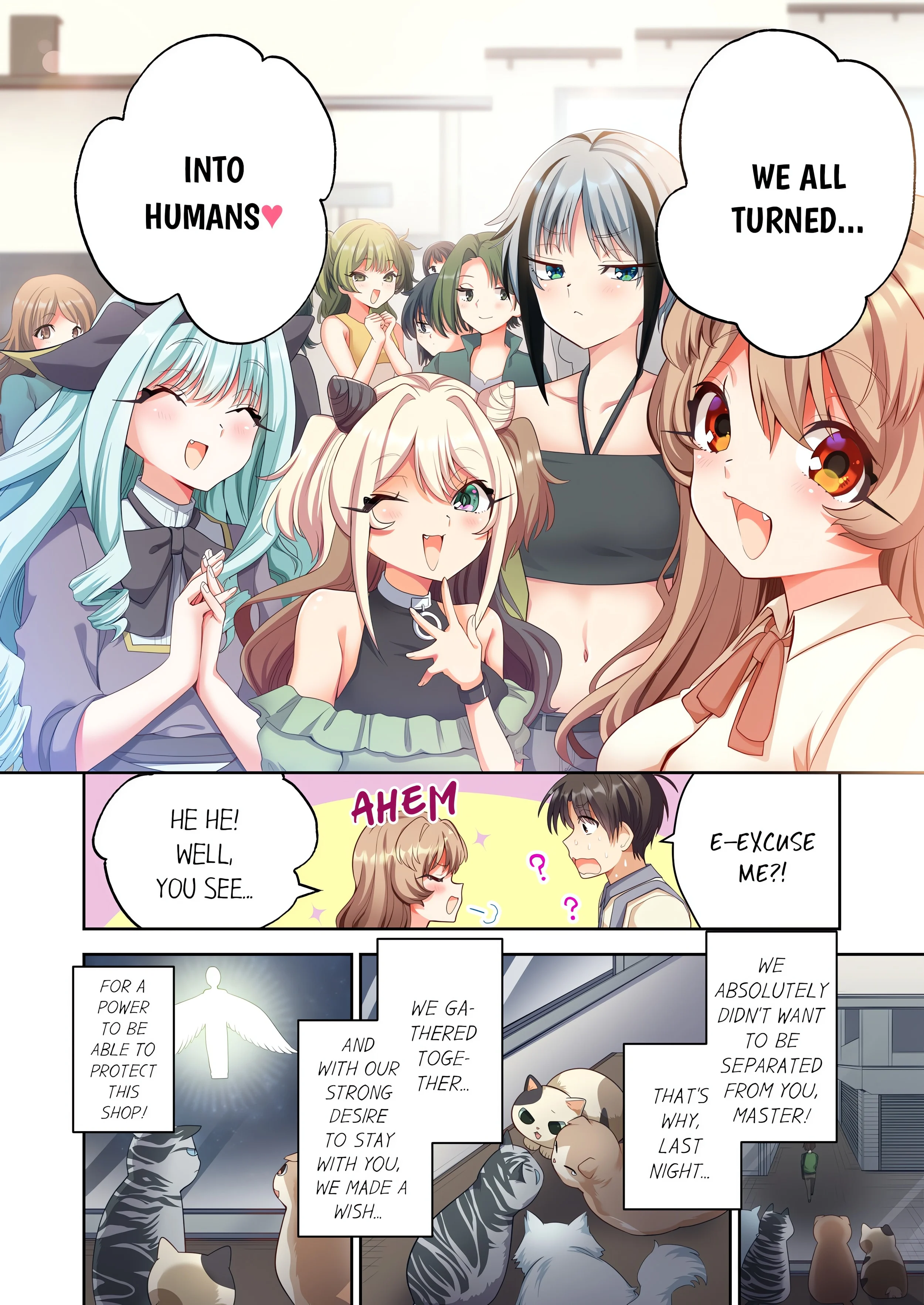 Pussy Cat Cafe: Meow That We’re Human, Won’t You Play With Us? chapter 2 page 2