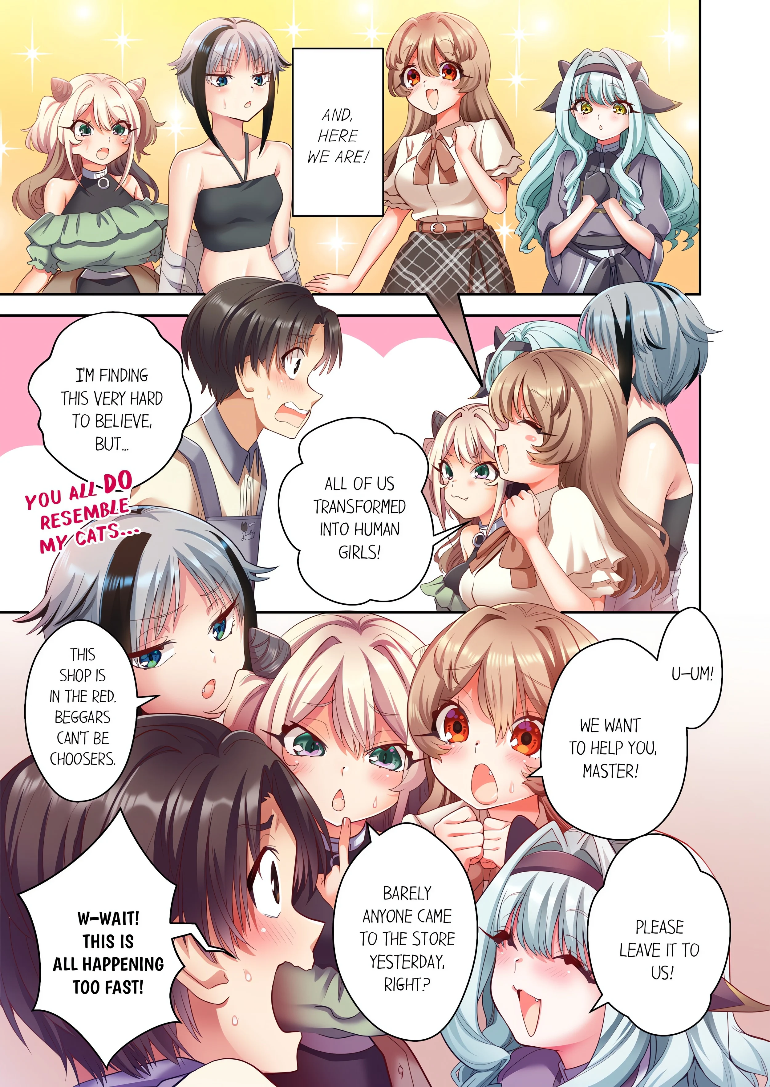 Pussy Cat Cafe: Meow That We’re Human, Won’t You Play With Us? chapter 2 page 3