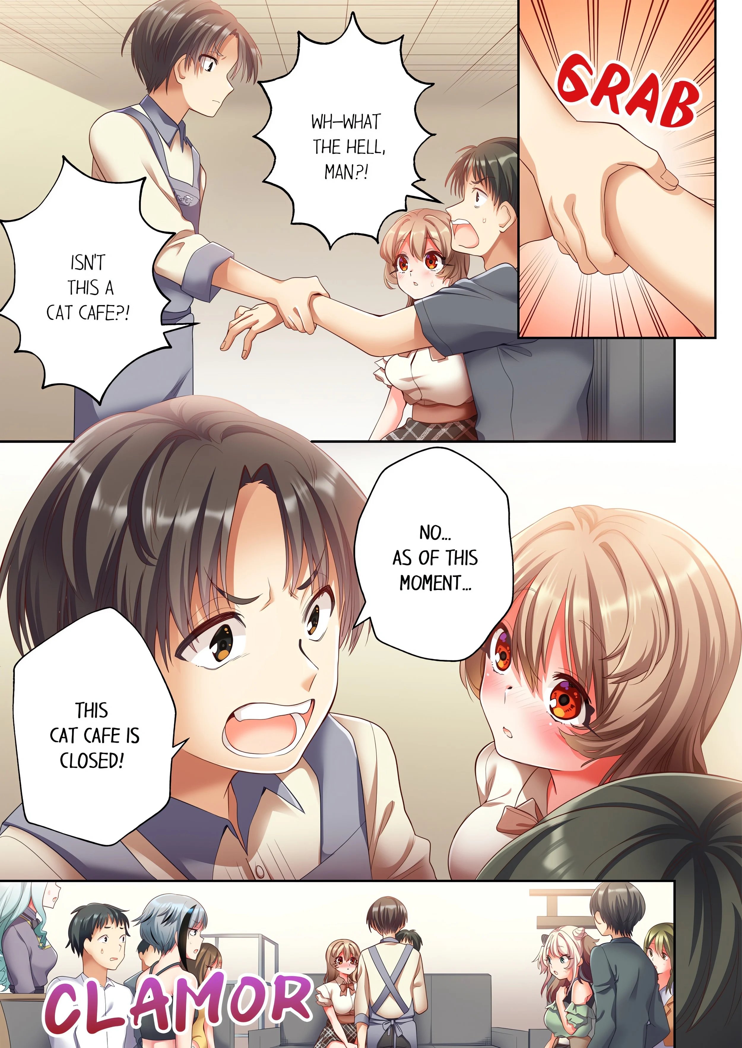 Pussy Cat Cafe: Meow That We’re Human, Won’t You Play With Us? chapter 3 page 1