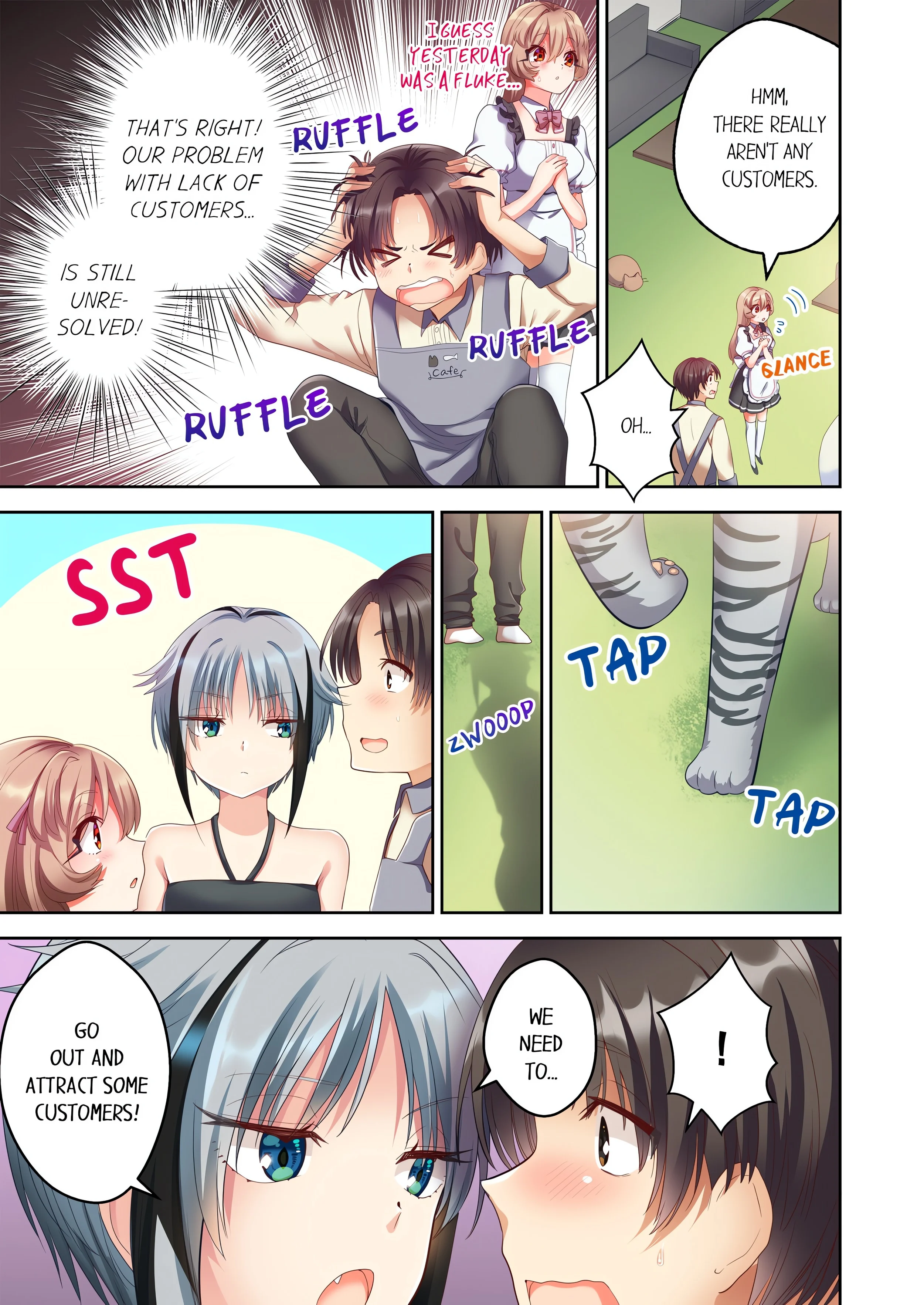 Pussy Cat Cafe: Meow That We’re Human, Won’t You Play With Us? chapter 7 page 3