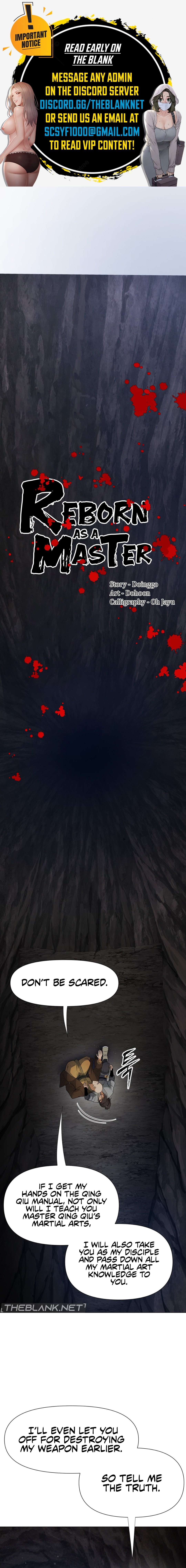 Reborn As A Master chapter 12 page 1