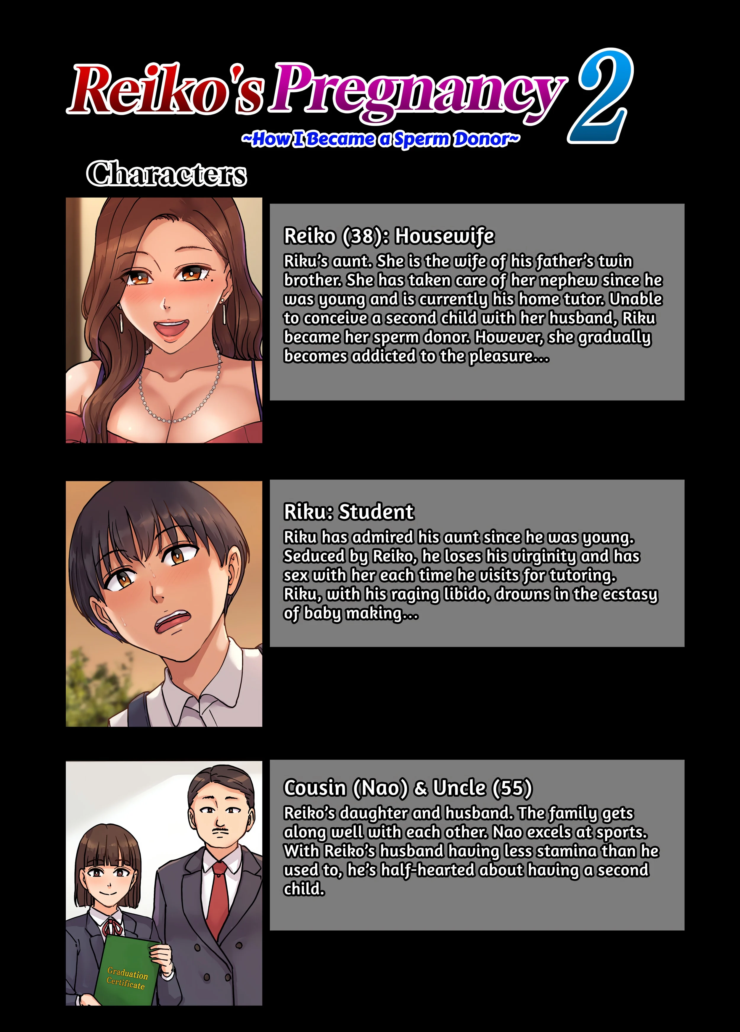 Reiko’s Pregnancy ~How I Became a Sperm Donor~ (Uncensored) chapter 2 page 2