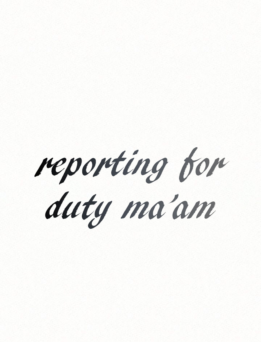 Reporting For Duty Ma’Am chapter 13 page 6