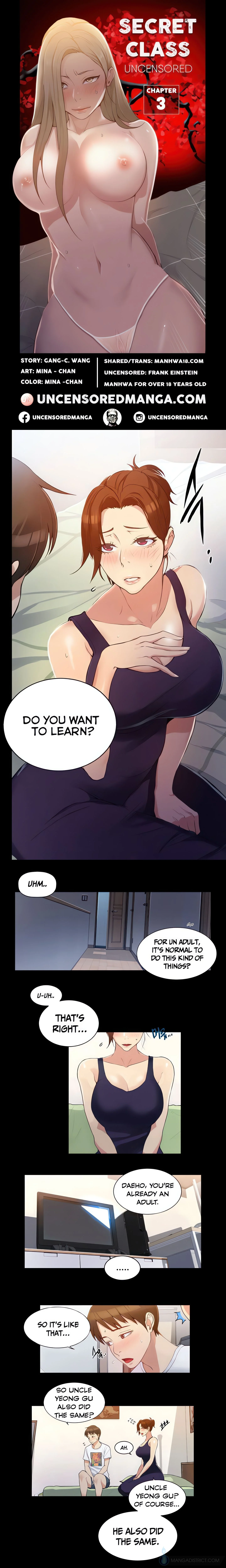 Secret Class (Uncensored Fan Edition) chapter 3 page 1