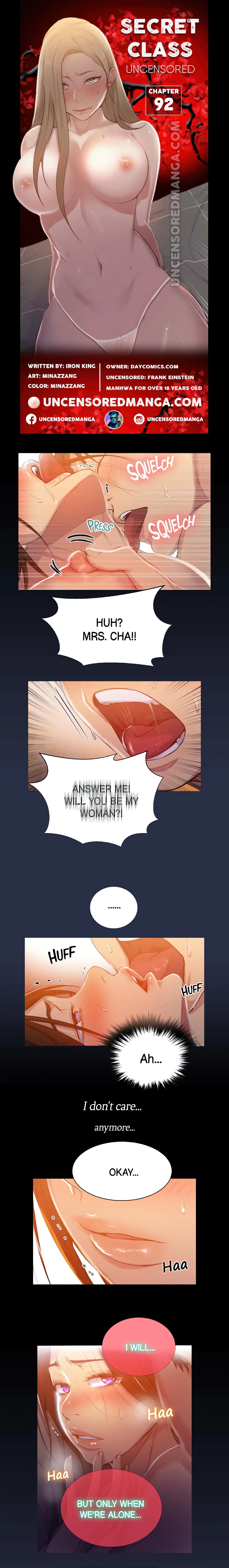 Secret Class (Uncensored Fan Edition) chapter 92 page 1