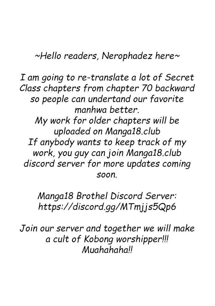 Secret Class chapter 71 page 1