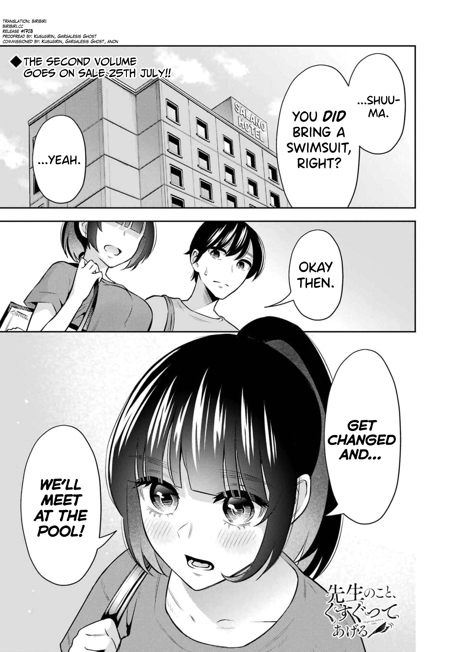 Sensei No Koto, Kusugutte Ageru chapter 14 page 1