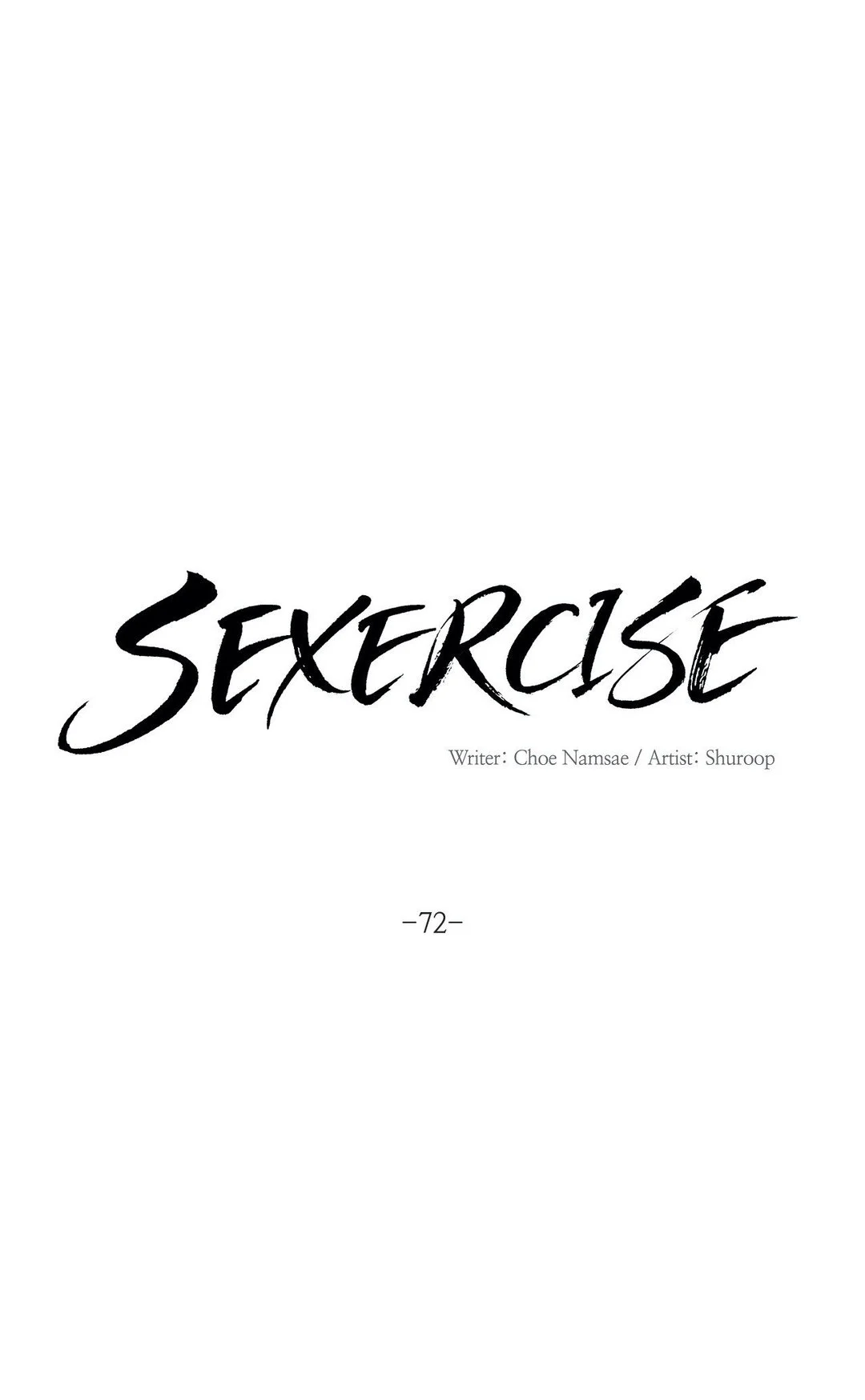 Sexercise chapter 72 page 1