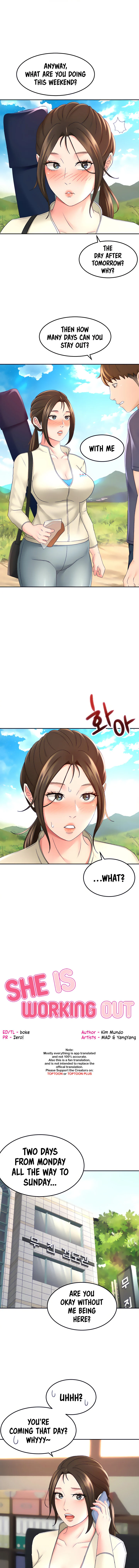 She is Working Out chapter 33 page 1