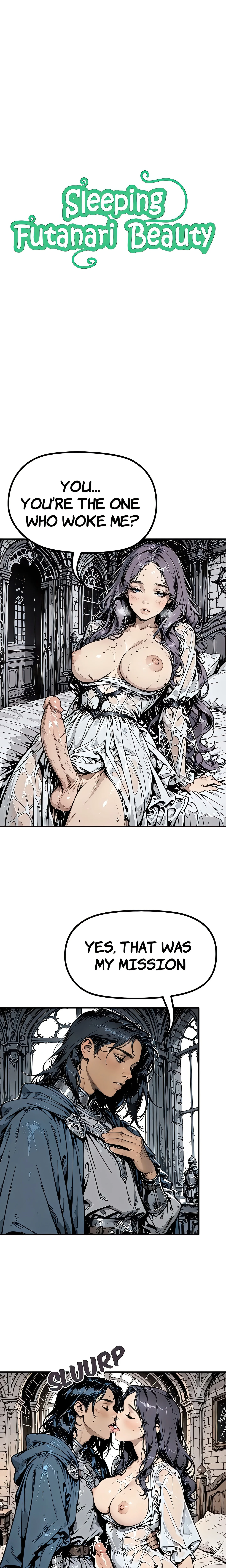 Sleeping Futanari Beauty (Uncensored) chapter 2 page 1