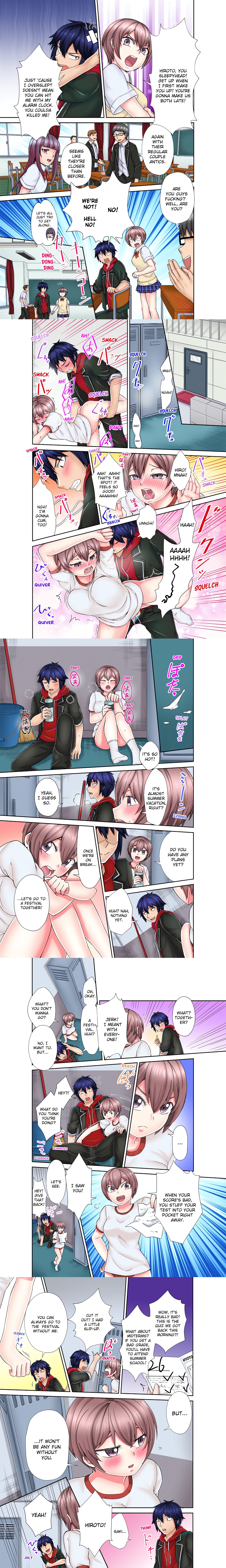 Stop It…You’re Gonna Make Me Cum Again! Passionate, Sweaty Sex Everyday With My Awful Childhood Friend! (Uncensored) chapter 8 page 1