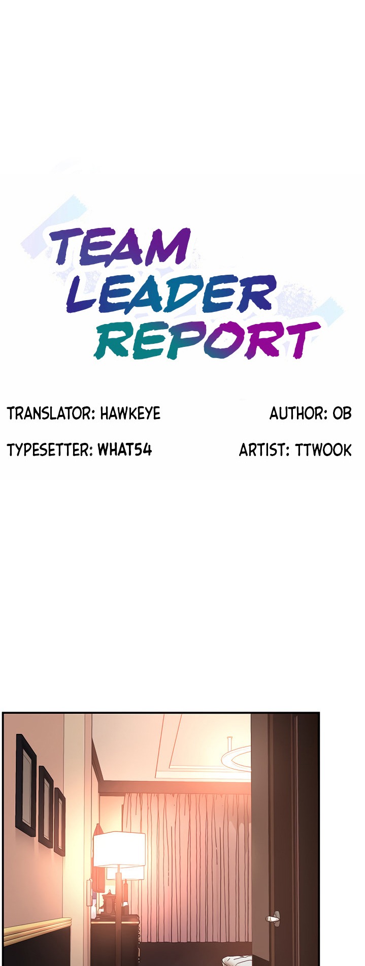 Team Leader Report chapter 20 page 1