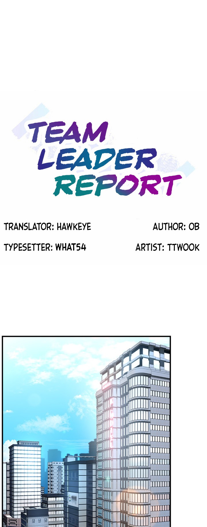 Team Leader Report chapter 21 page 1