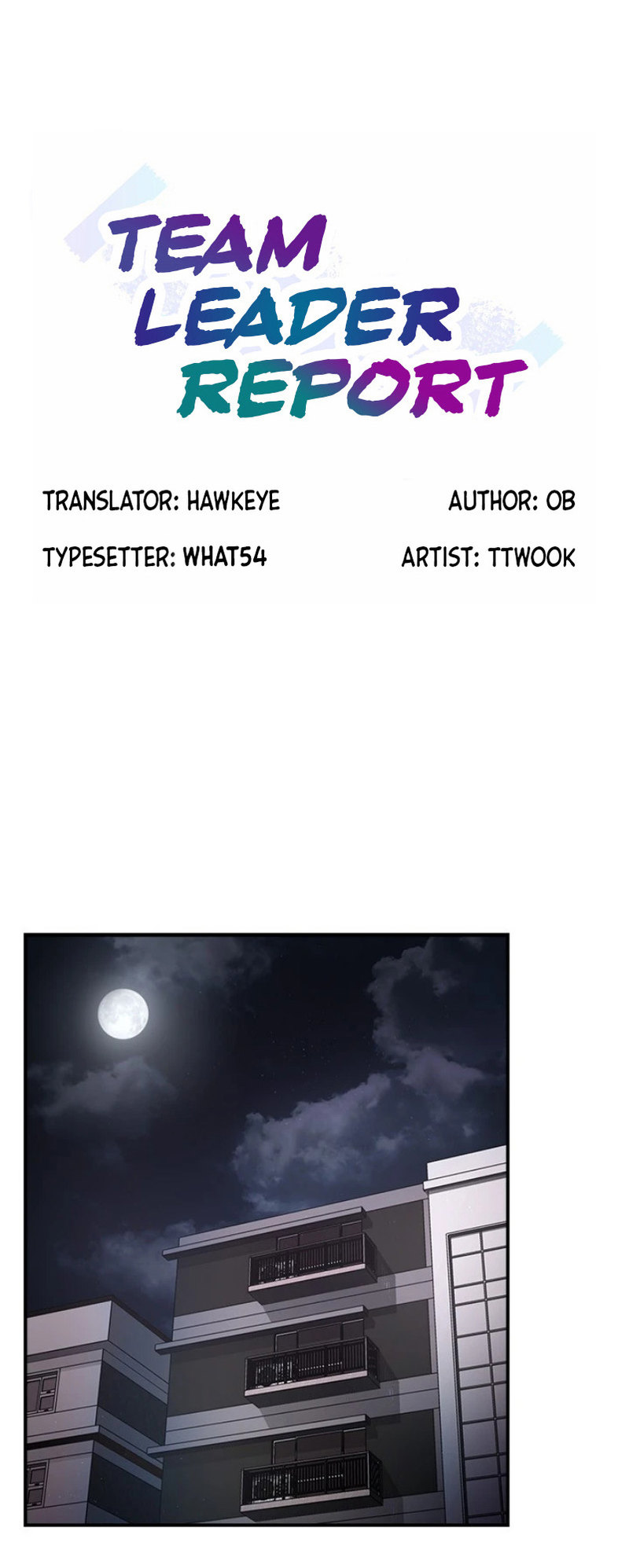 Team Leader Report chapter 50 page 1