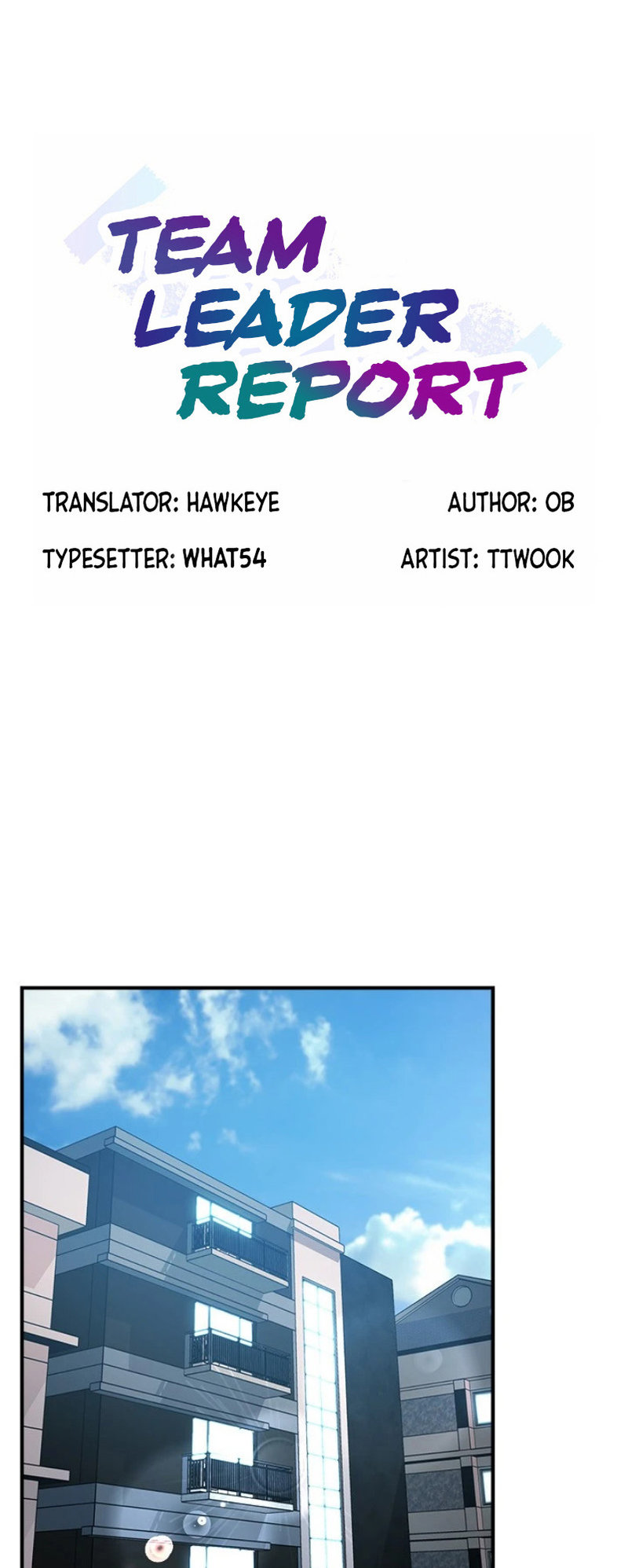 Team Leader Report chapter 52 page 1