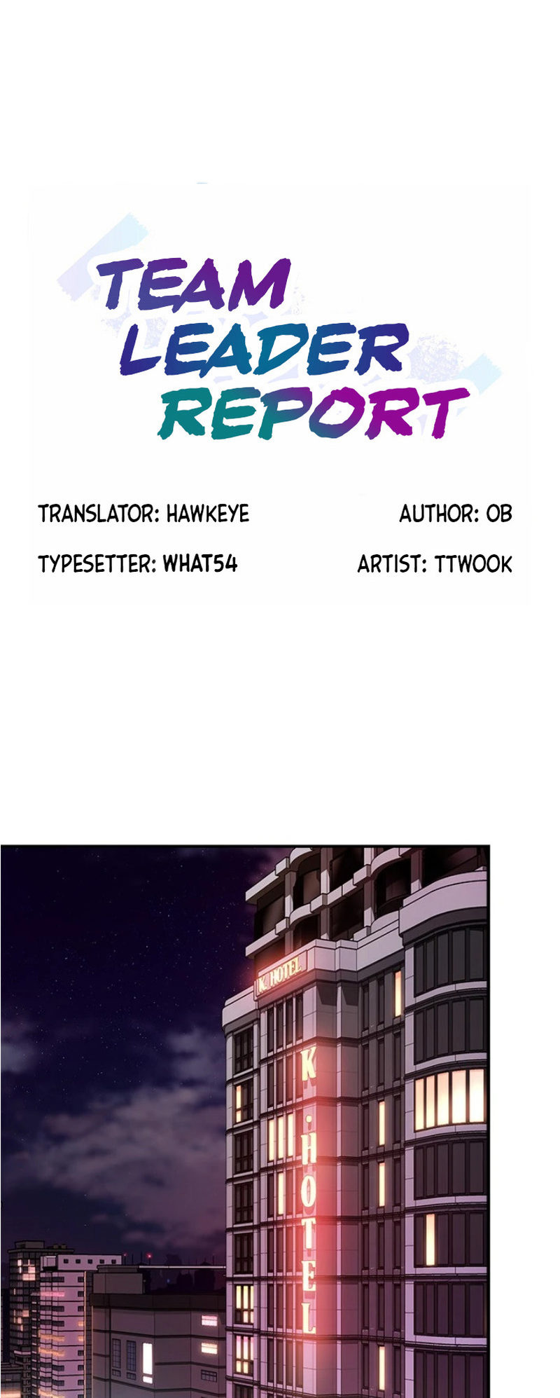 Team Leader Report chapter 53 page 1