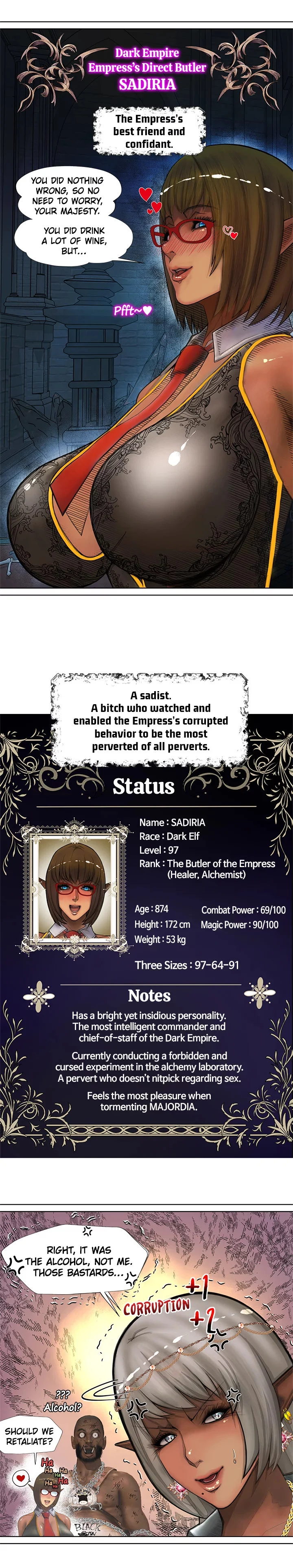 The DARK ELF QUEEN and the SLAVE ORC chapter 1 page 5