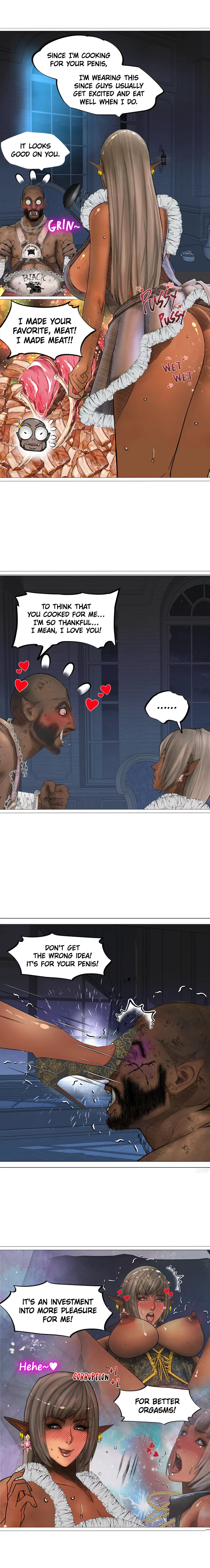 The DARK ELF QUEEN and the SLAVE ORC chapter 11 page 10