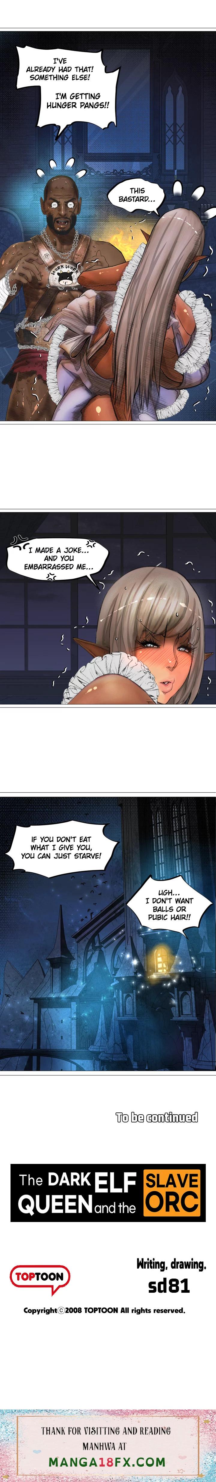The DARK ELF QUEEN and the SLAVE ORC chapter 11 page 13